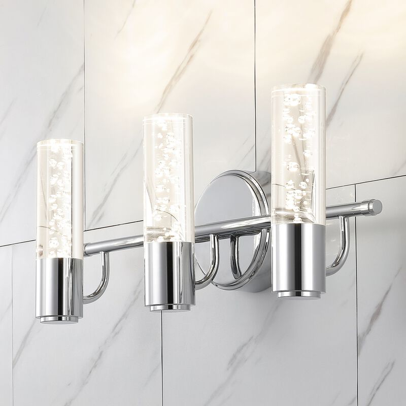 Bolha Minimalist Modern Bubble Acrylic/Iron Integrated LED Vanity Light