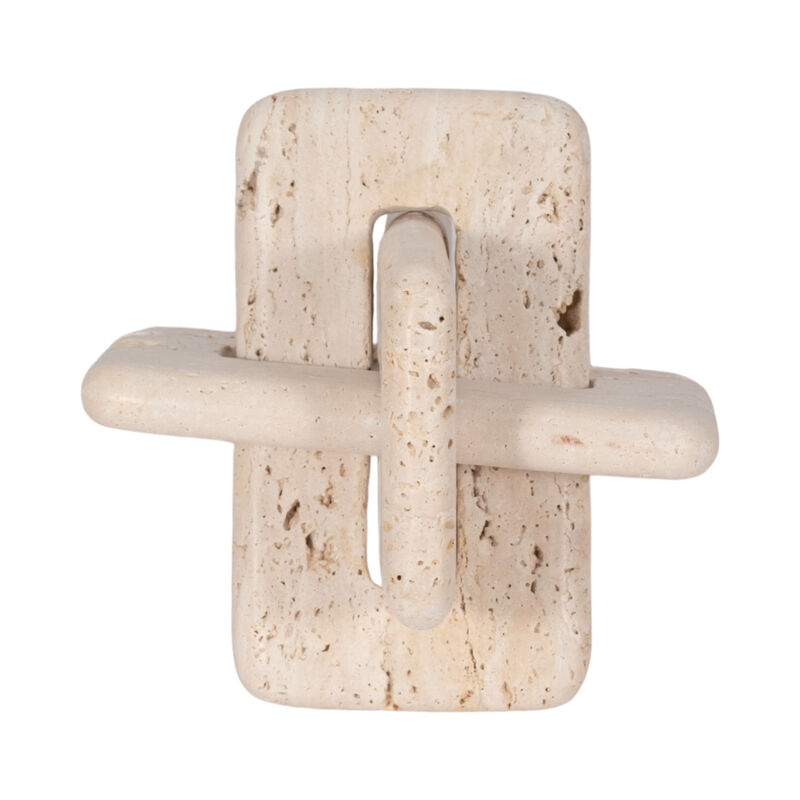 7" Travertine Squared Knot, Tan image number 4