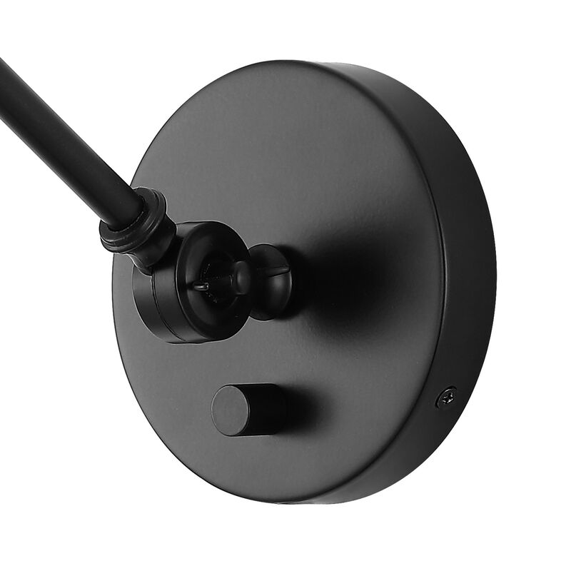 Cowie Iron/Glass Adjustable LED Wall Sconce (Set of 2)