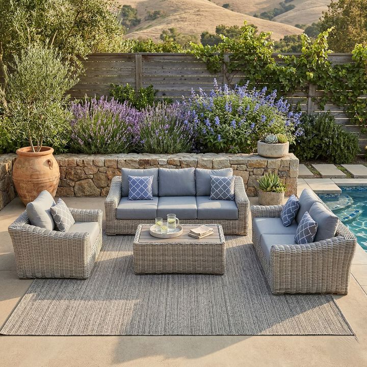 Teva Outdoor Patio Sectional Sofa Set