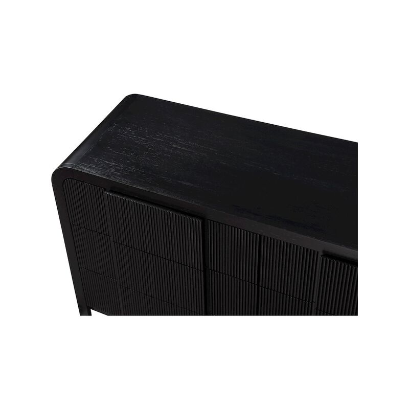 Meridian Furniture Fluted Black Dresser