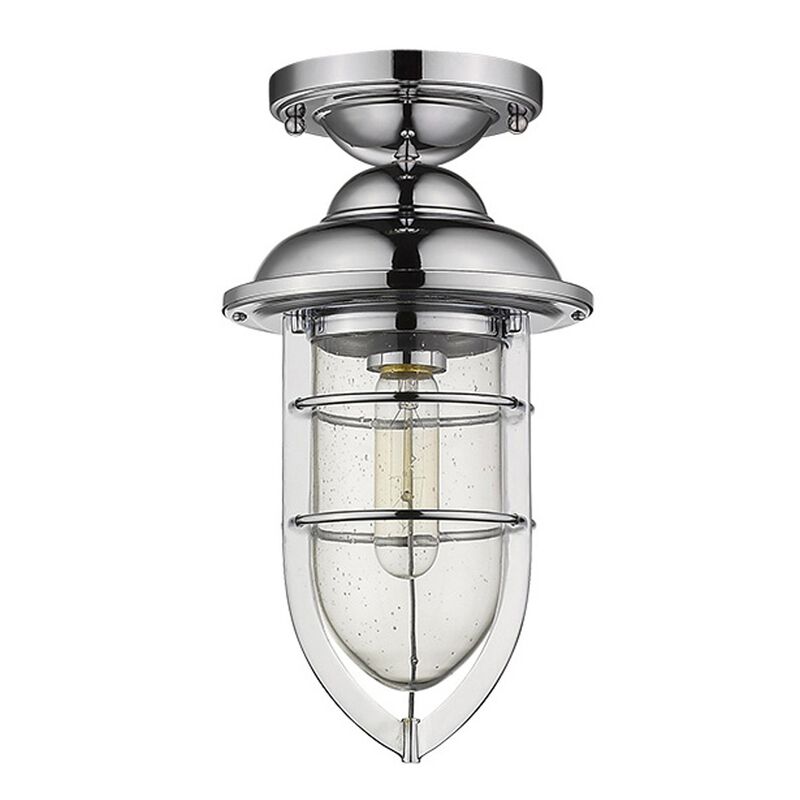Hivvago Dylan 3-Light Chrome Hanging Lantern