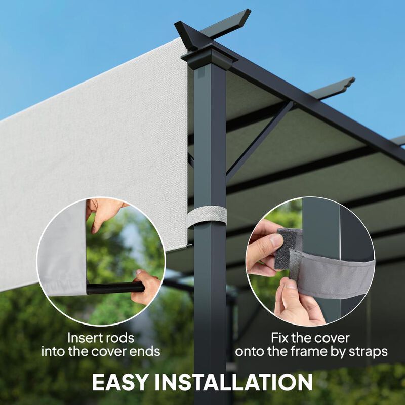 Hivvago 10x10 Pergola Replacement Canopy Set of 2 image number 5