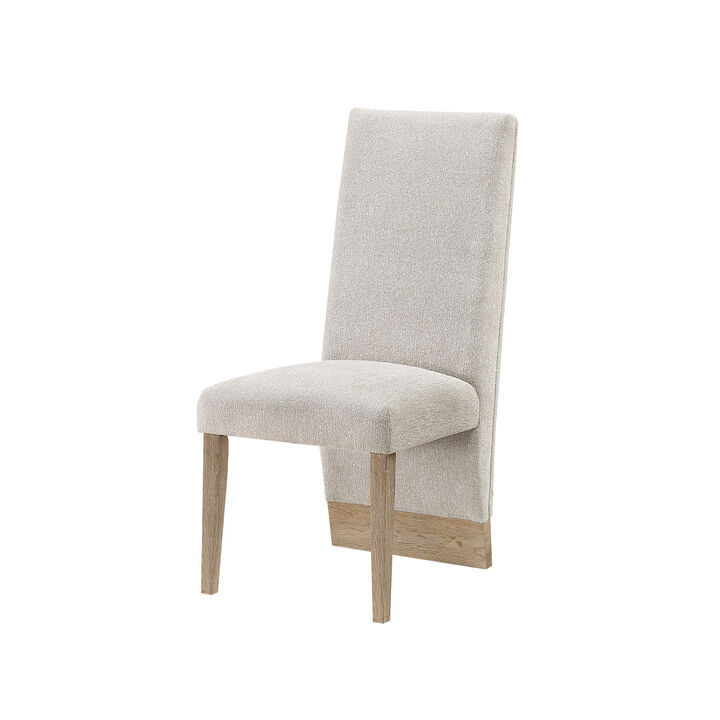 D12 Beige Natural Dining Chairs Set of 2