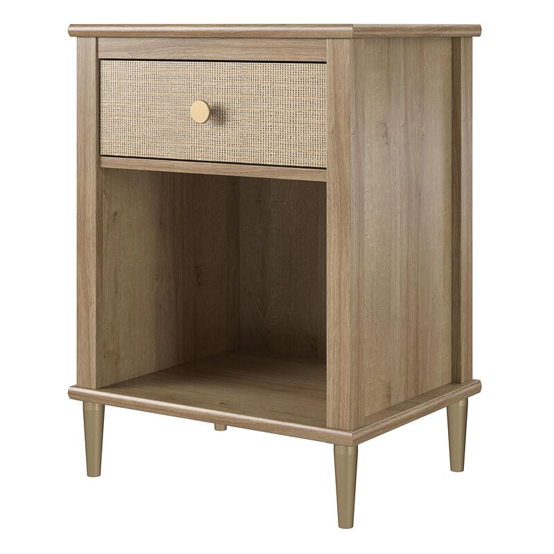 Shiloh Nightstand with Drawer and Lower Shelf