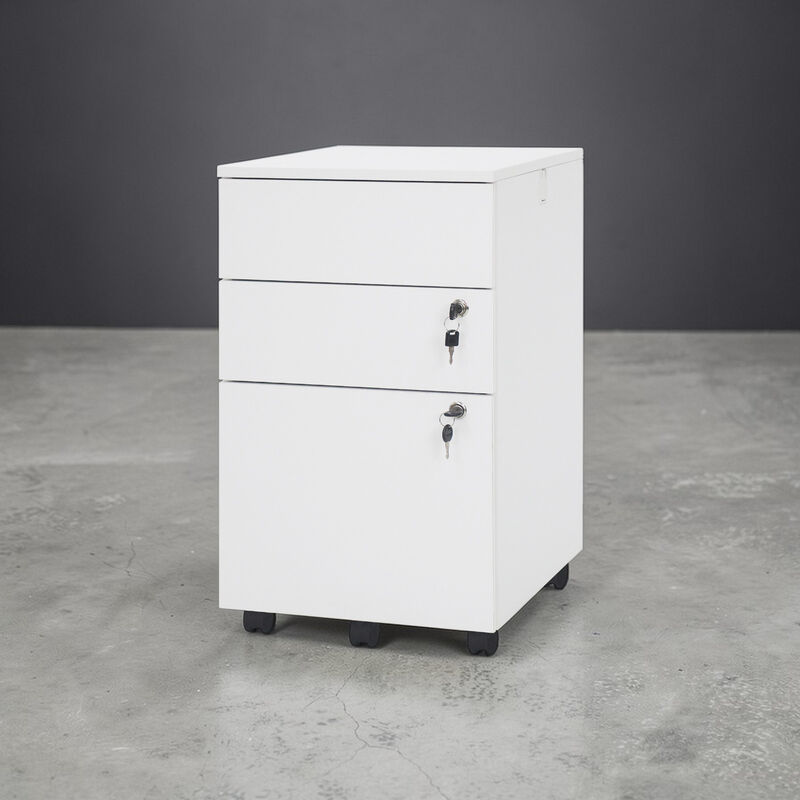 Mobile 3-Drawer File Organizer, Locking Cabinet for Letter Legal A4 image number 1