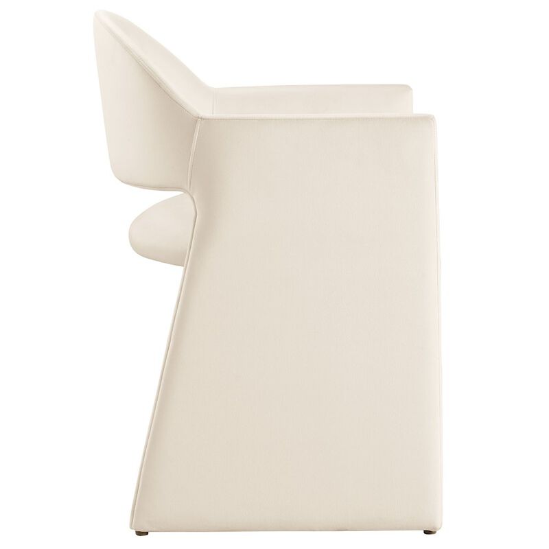 Talia Performance Velvet Dining Armchair image number 3