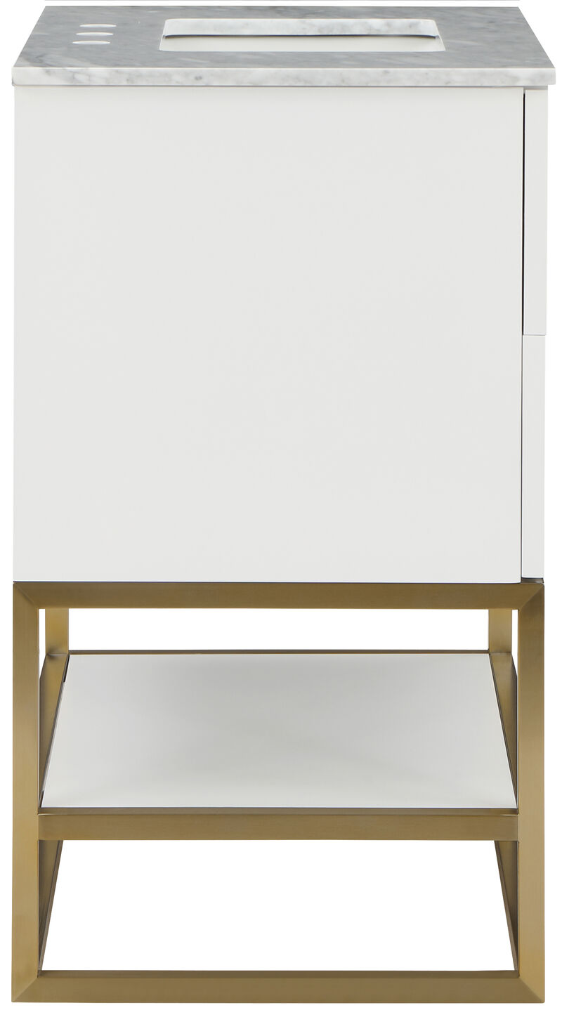 Meridian Furniture Monad White Bathroom Vanity image number 5