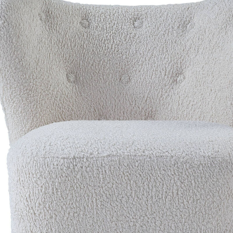 Polka Dot Upholstered Wingback Chair for Living Room or Bedroom