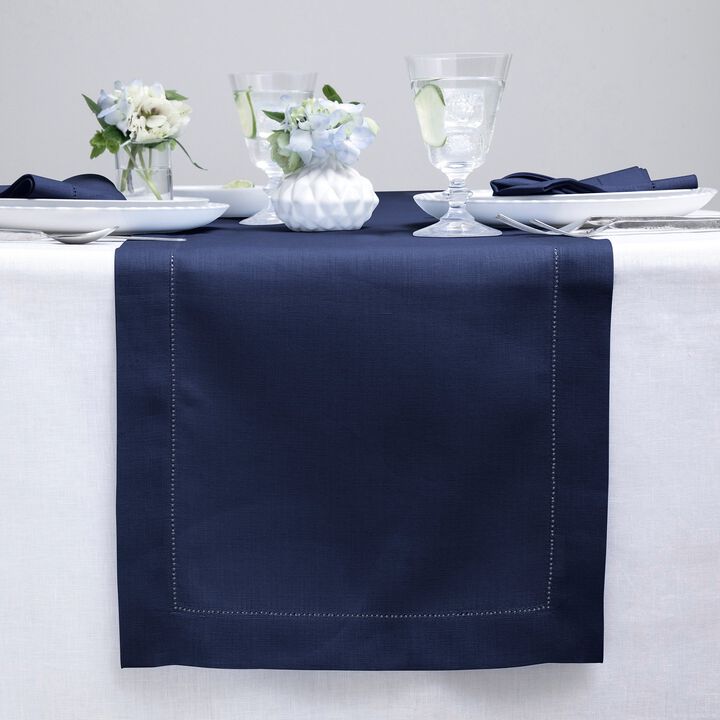 Linen Table Runner - Classic Hemstitch