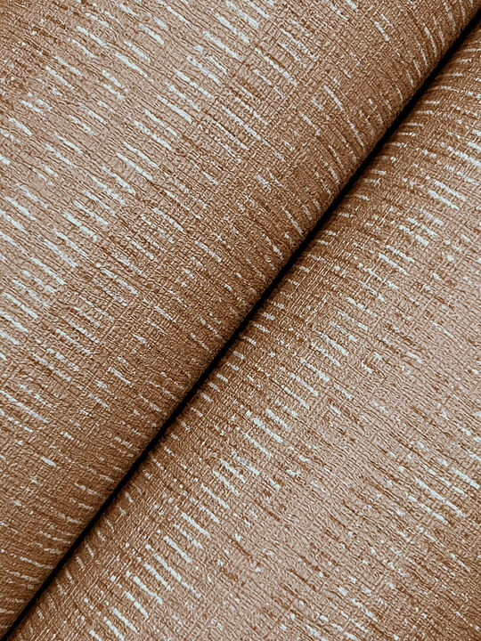 Line In The Sand Salmon Woven Stripe Wallpaper