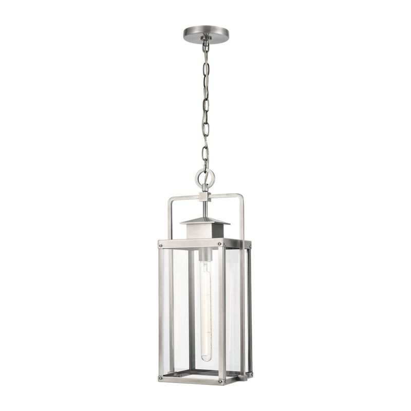 Crested Butte 9'' Wide 1-Light Silver Outdoor Pendant