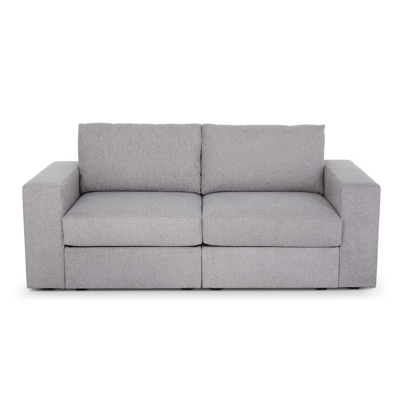 Flex Pebble Loveseat with Wide Arm