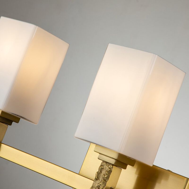 Lucas McKearn Jack 3 Light Bath Bar in Aged Brass