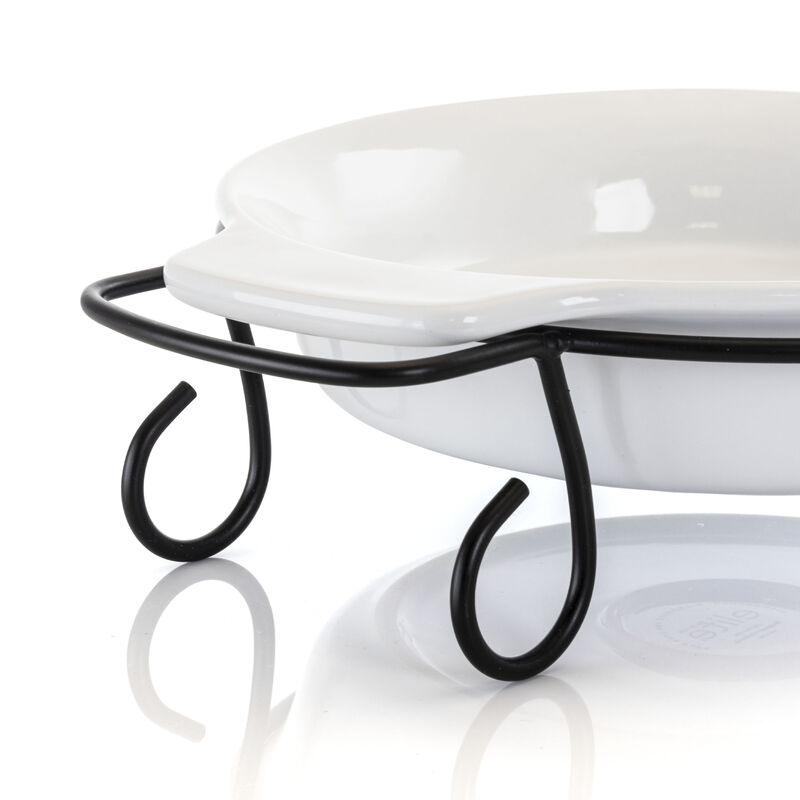 Gibson elite Gracious Dining 2 Piece Stoneware Bakeware with Metal Rack