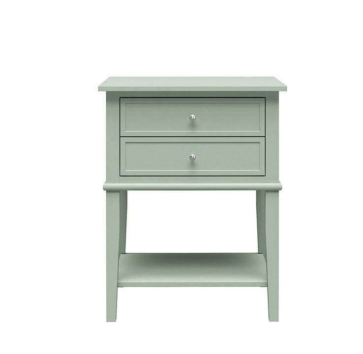 Franklin Accent Table with 2 Drawers and Lower Shelf