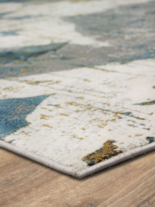 Tryst Nuvole Grey Blue 5' X 8' Rug