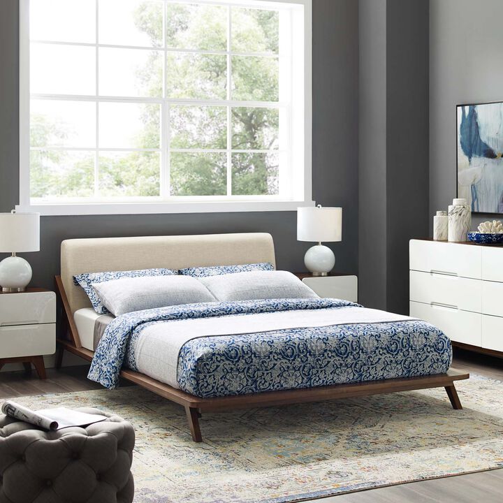 Modway - Luella Queen Upholstered Fabric Platform Bed