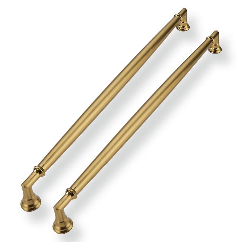 CABDM 5 Pack 12 Inch Hole Center Champagne Bronze Cabinet Pulls Heavy Duty Solid Antique Cabinet Pulls Kitchen Vintage Cabinet H