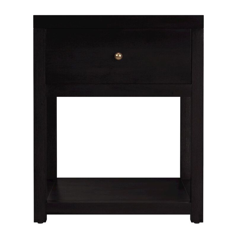 Butler Specialty 21 in. W Rectangular Wood 1 Drawer Small Nightstand with Lower Open Shelf