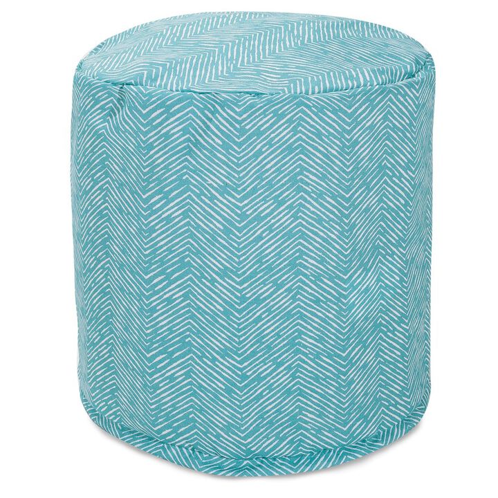 Majestic Home Goods Pouf South West Teal
