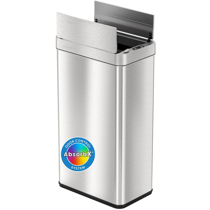 iTouchless 18 Gallon Wings Lid Sensor Trash Can