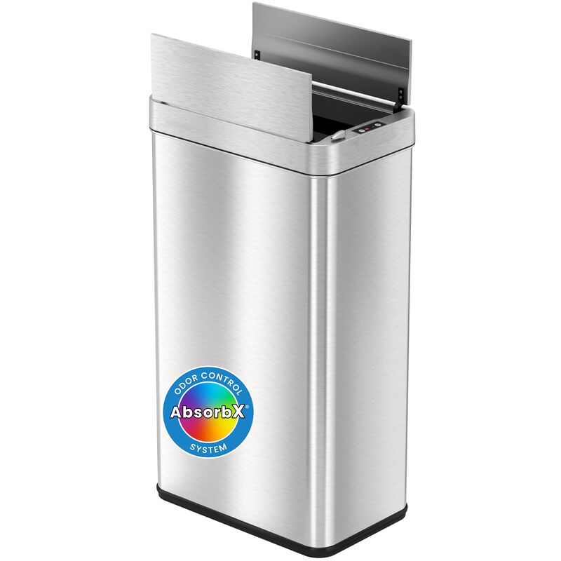 iTouchless 18 Gallon Wings Lid Sensor Trash Can