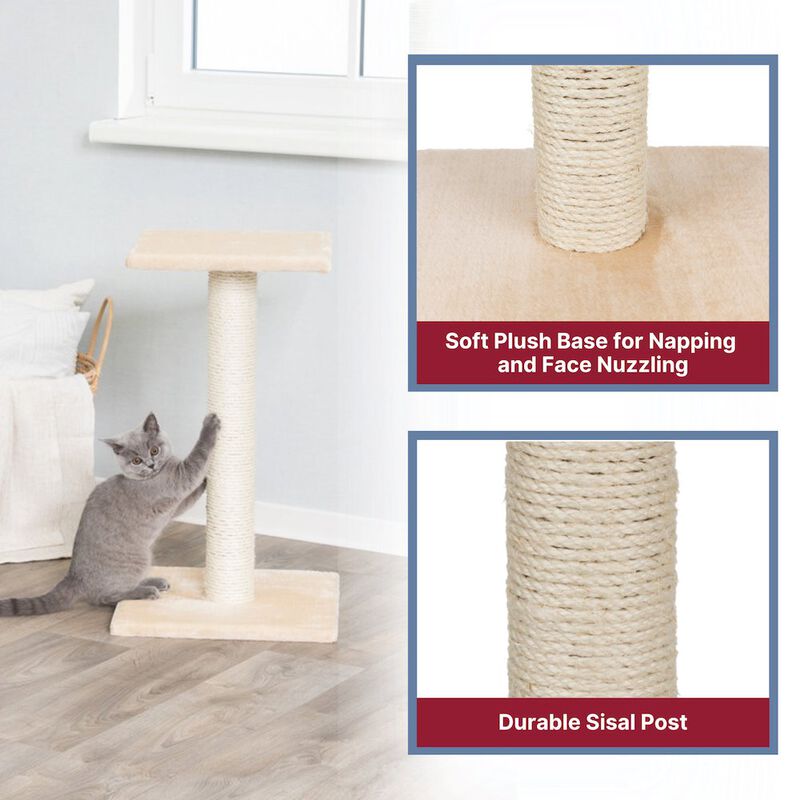 TRIXIE Espejo Sisal Cat Scratching Post with Plush Platform image number 4