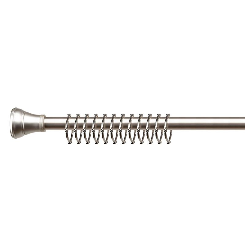 Zinc Shower Curtain Hooks, Set of 12 image number 1