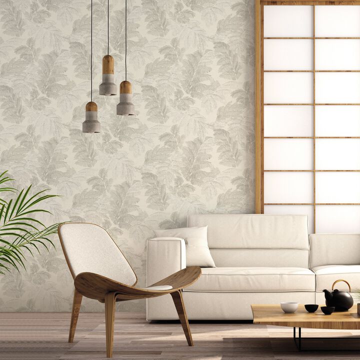 Italian Style Palma Beige Wallpaper 28813