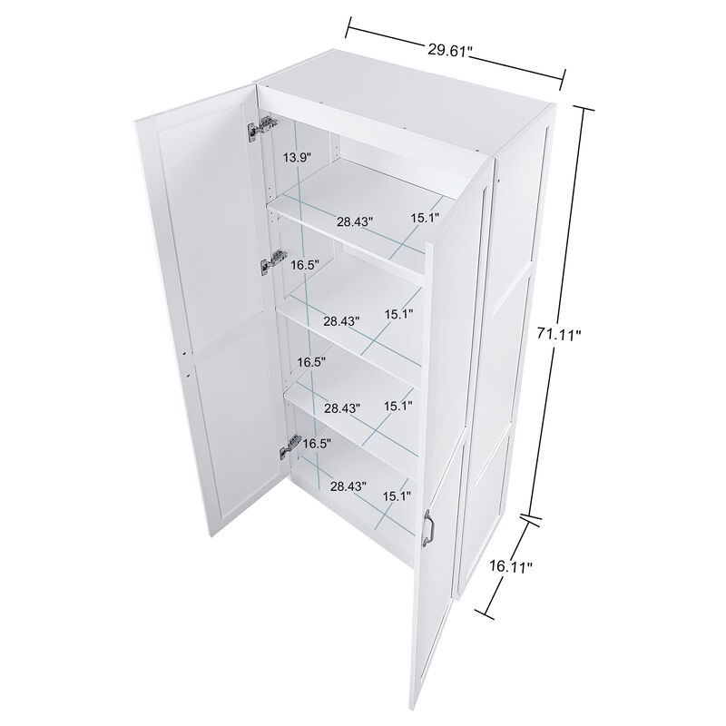 Hopkins White Storage Cabinet (Set of 2)