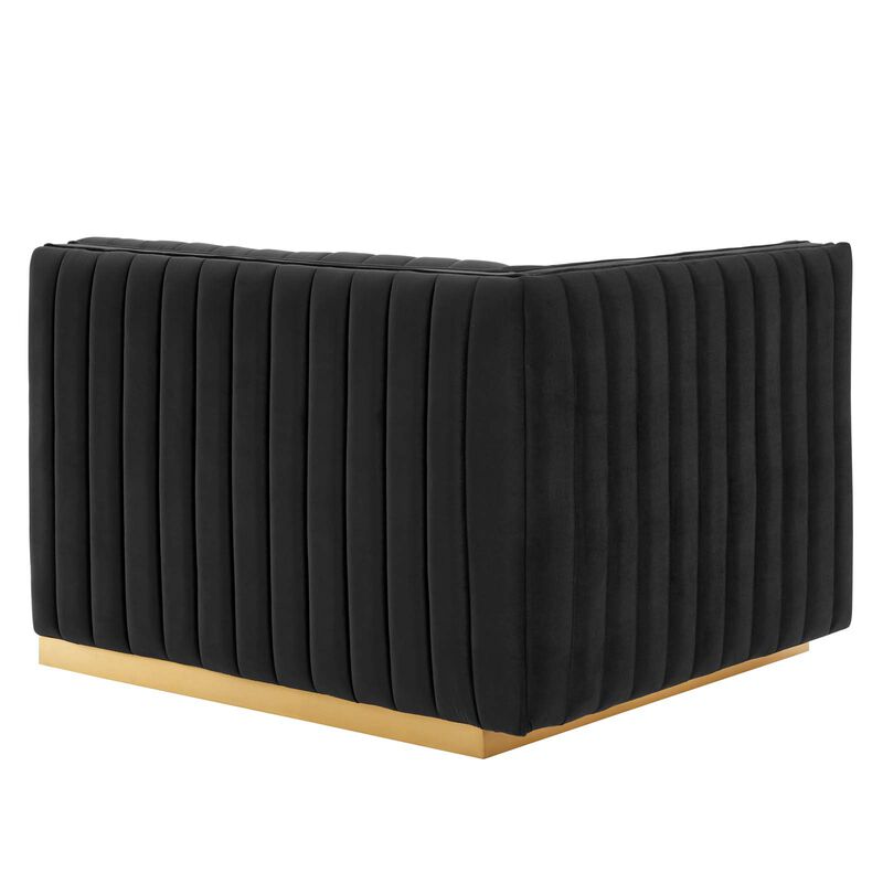 Conjure Channel Tufted Performance Velvet Loveseat image number 5