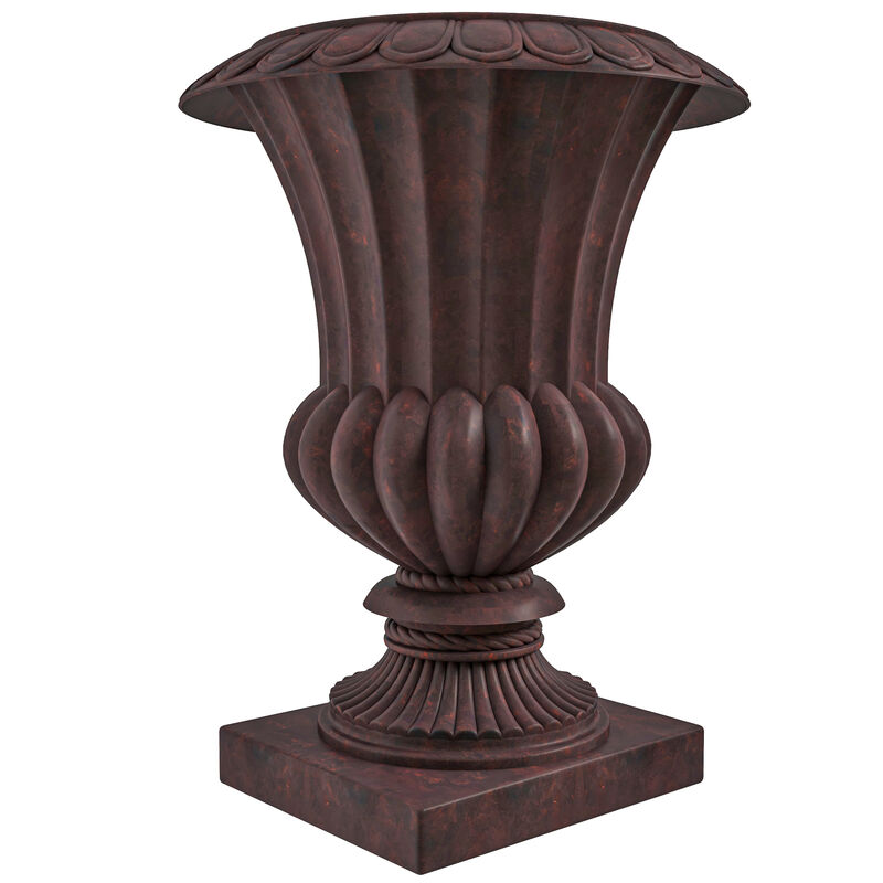 LeisureMod Lotus Series Fiberstone and MgO Clay Urn Planter