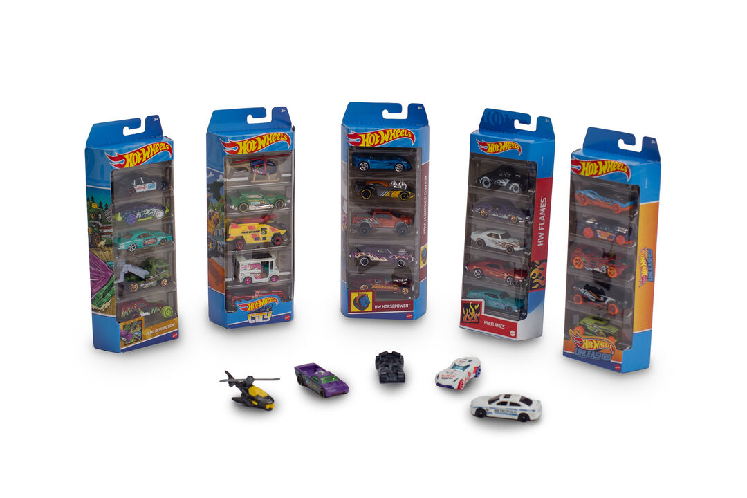 5-pack Assorted Hotwheels