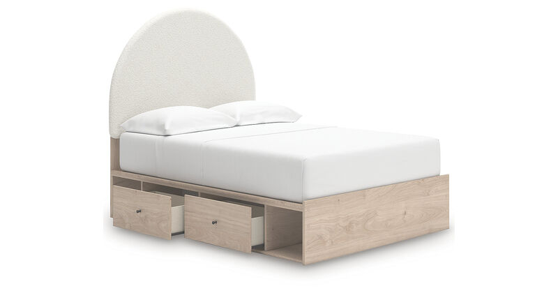 Shapella Full Upholstered Panel Bed with Storage image number 24