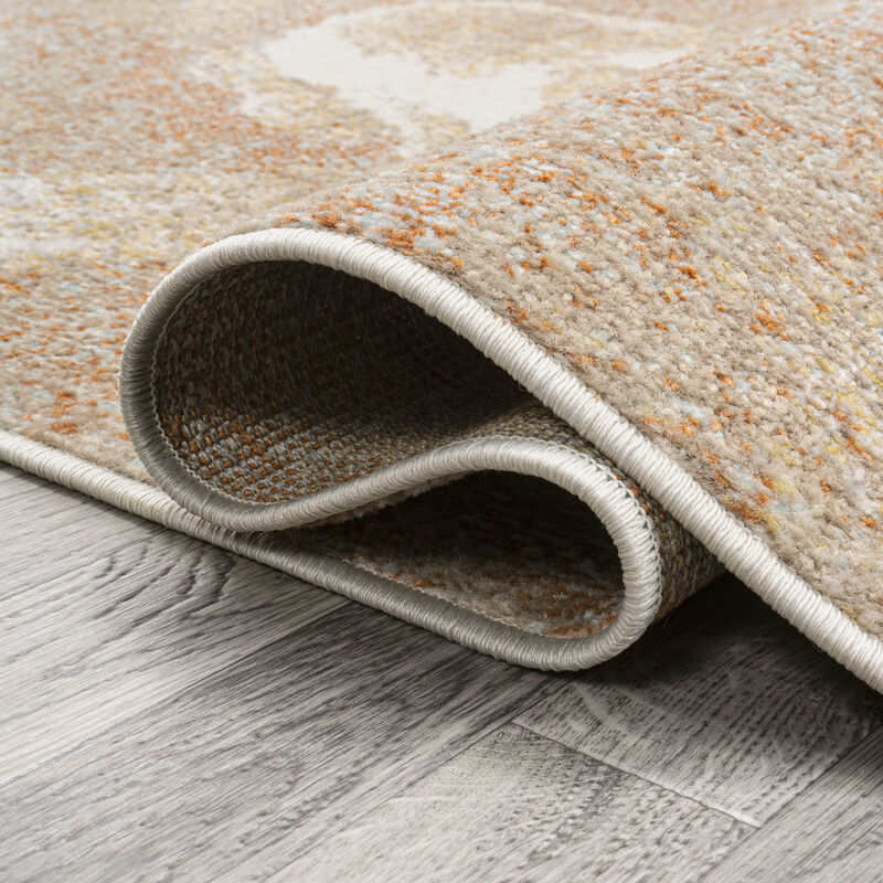 Petalo Abstract Two Tone Modern Area Rug