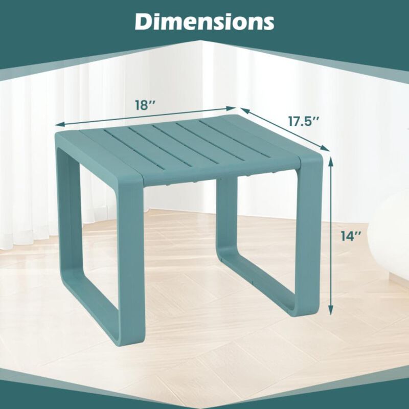 Hivvago Weather Resistant Adirondack Outdoor Side Table Set of 2