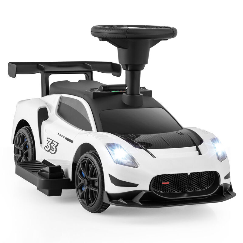 6V Battery Powered Kids Ride-On Push Car with Foot Pedal and Music image number 6