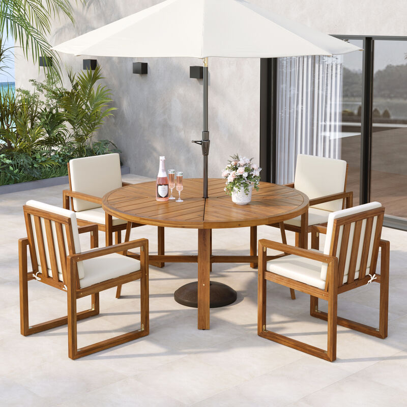 Merax 5-Piece Outdoor Patio Dining Set