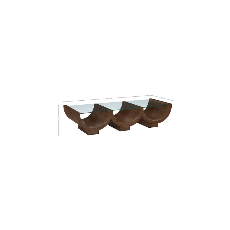 Meridian Furniture Beverwil Brown Coffee Table