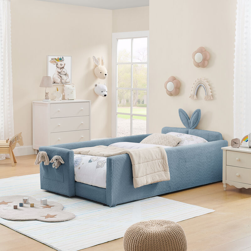 TATEUS Kids Upholstered Bed image number 7