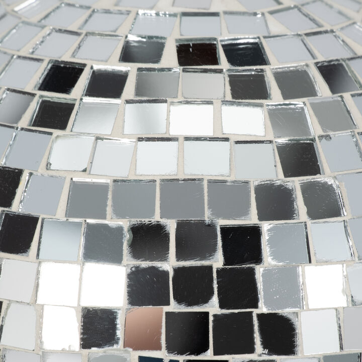 12" Iron Boho Mosaic Mushroom