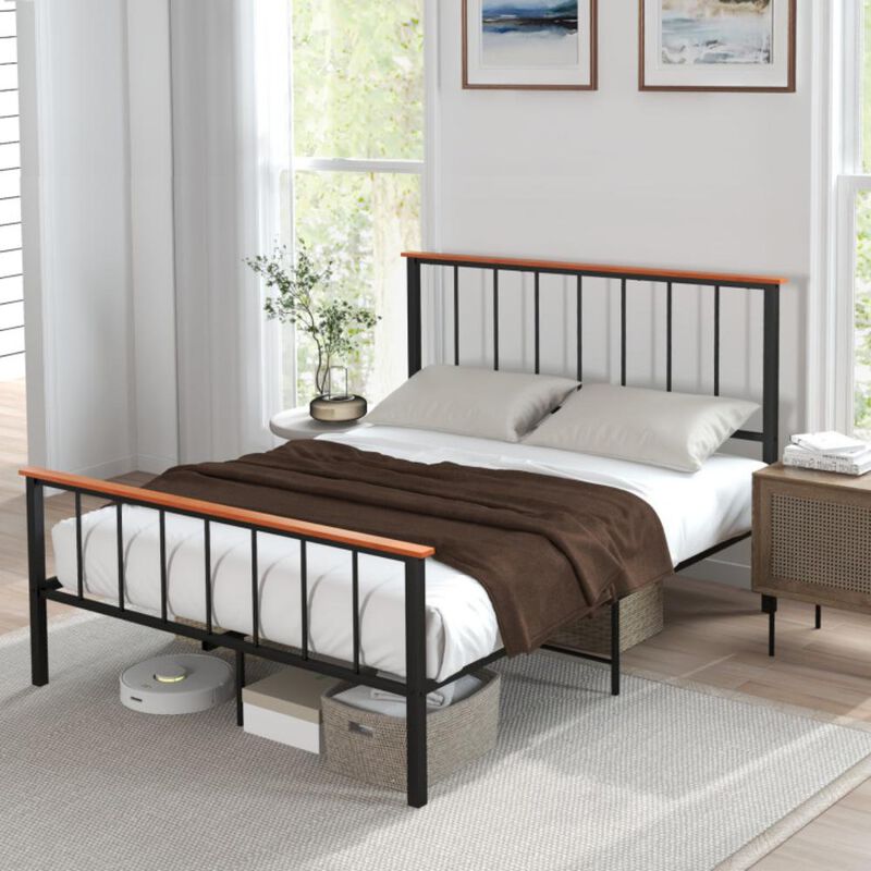 Hivvago Bed Frame with Headboard and Footboard