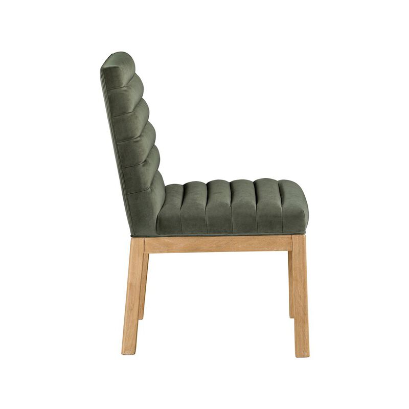 Meridian Furniture Evelyn Saddle Velvet Dining Chair