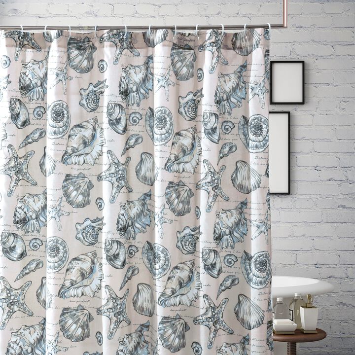 Barefoot Bungalow Cruz Shower Curtain - 72x72", Linen