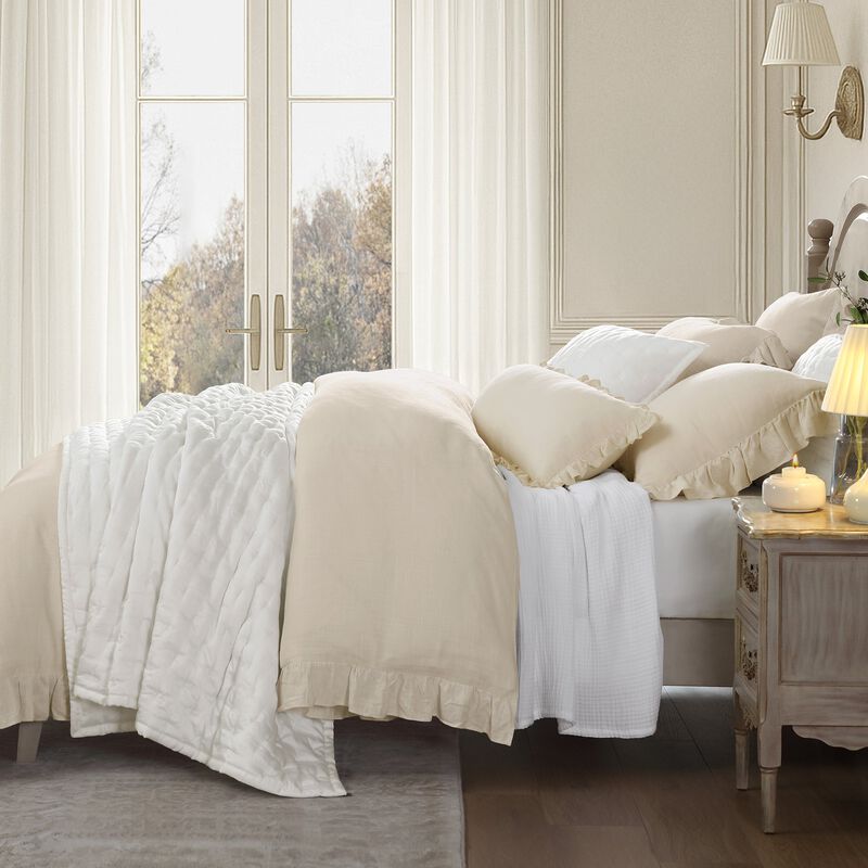 Lily Tan King Duvet Cover Set image number 2