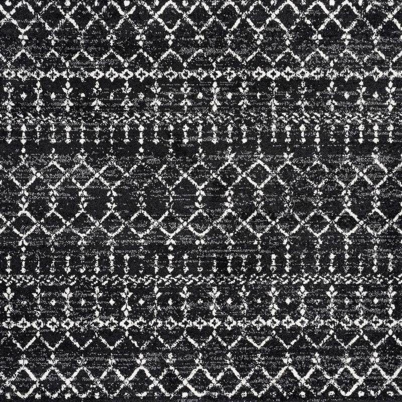 Moroccan Hype Boho Vintage Diamond Square Area Rug