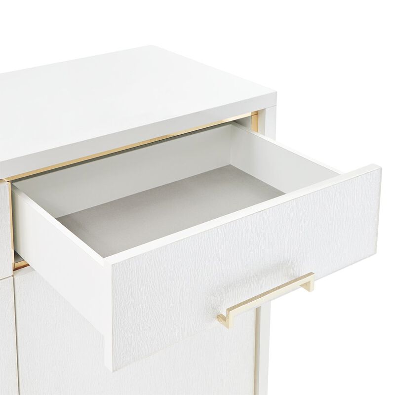 Michael Amini Palm Gate Sideboard - Cloud White