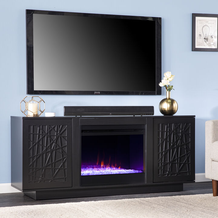 Ford Color Changing Fireplace Console