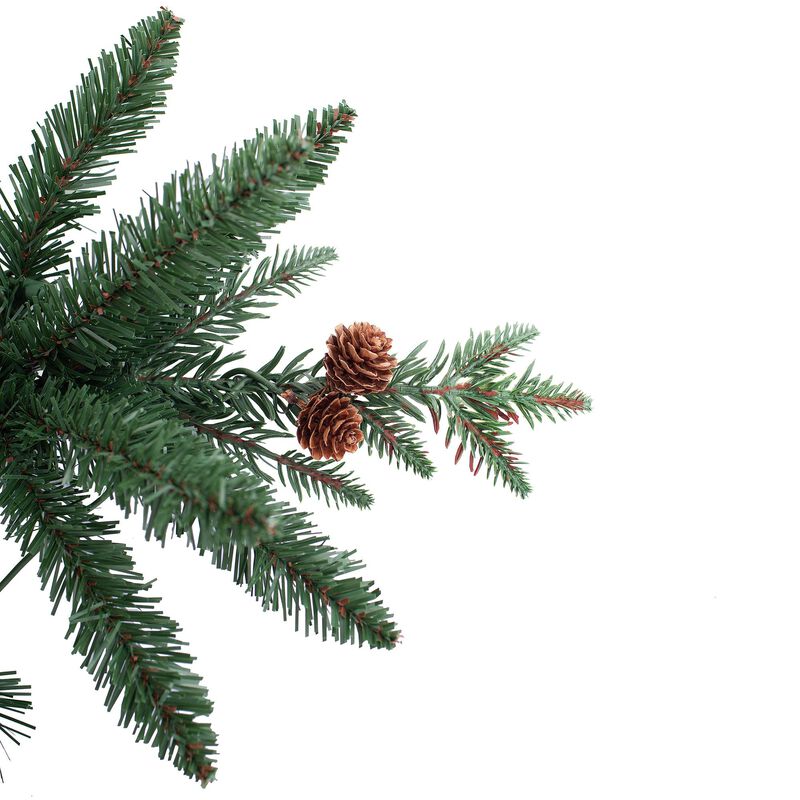 4 Foot Pre-lit Asheville Artificial Fir Christmas Potted Tree image number 4